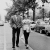 Жан-Поль Бельмондо и Джин Сиберг на съемках фильма "На последнем дыхании", 1960г