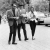 Жан-Люк Годар, Жан-Поль Бельмондо и Джин Сиберг на съемках фильма "На последнем дыхании", 1960г